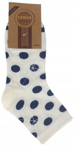 Skarpetki damskie w kropki bawełna R.39-42