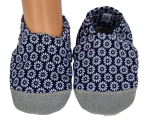 Dreptulki bawełniane w kwiatuszki biało-niebieskie