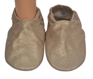 Kapcie Dreptulki skóra licowa złota r. 20-34