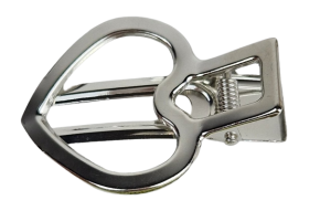 Spinki do włosów, błyszczące z serduszkiem srebrna