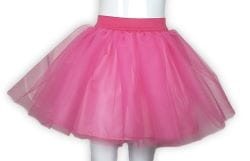 Spódnica tiulowa różowa z różową gumką