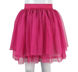 Spódnica szyfonowa siatka różowa 