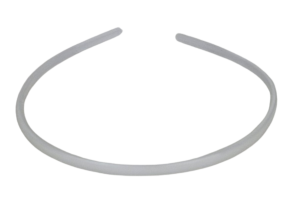 Opaska biała wąska plastikowa 