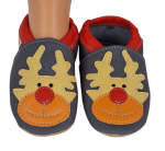 Kapcie Dreptulki ekoskóra z aplikacją reniferka r. 20-34