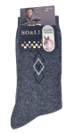 Skarpety męskie szare 95% angora, ciepłe