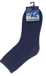 Skarpety męskie frotte gładkie bawełniane granatowe