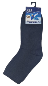 Skarpety męskie frotte gładkie bawełniane czarne/grafit