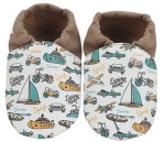 Kapcie Dreptulki ekoskóra nadruk pojazdy r. 20-34