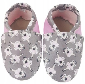 Kapcie Dreptulki ekoskóra nadruk baletnice  r. 20-34