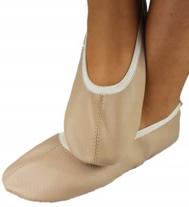 Baletki ekoskóra beżowa zwykłe 