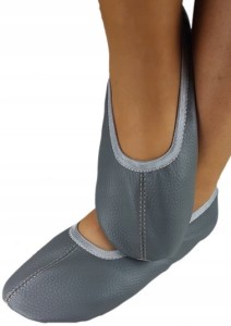 Baletki ekoskóra popiel zwykłe