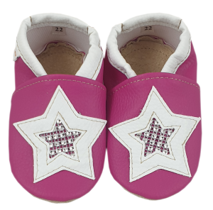 Dreptulki z aplikacją gwiazdka z cyrkoniami na różu