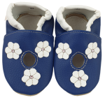 Dreptulki - Sandałki kwiatki na granacie