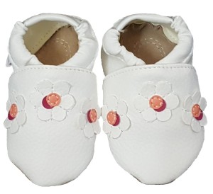 Dreptulki z kwiatkiami białe