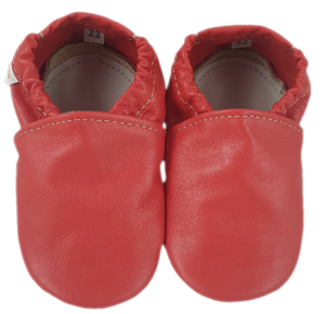 Kapcie Dreptulki skóra licowa czerwony r. 20-34