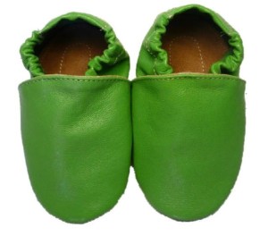 Kapcie Dreptulki skóra licowa zielony r. 20-34