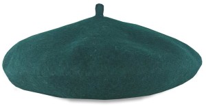 Beret ciemna zieleń butelkowa