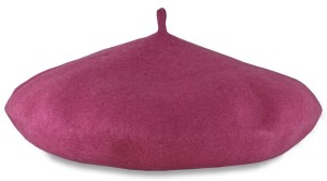 Beret malinowy dla dorosłych