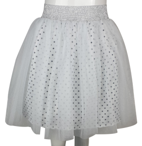 Spódnica szyfonowa na podszewce kolorowej biała