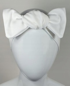 Opaska z kokardą bawełna dzianina wiosna - jesień