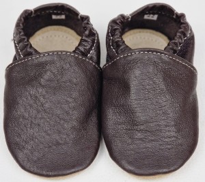 Dreptulki skórzane brąz czekoladowy