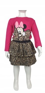 Bluzka ze spódnicą z falbankami miki R.80 ostatnia sztuka 